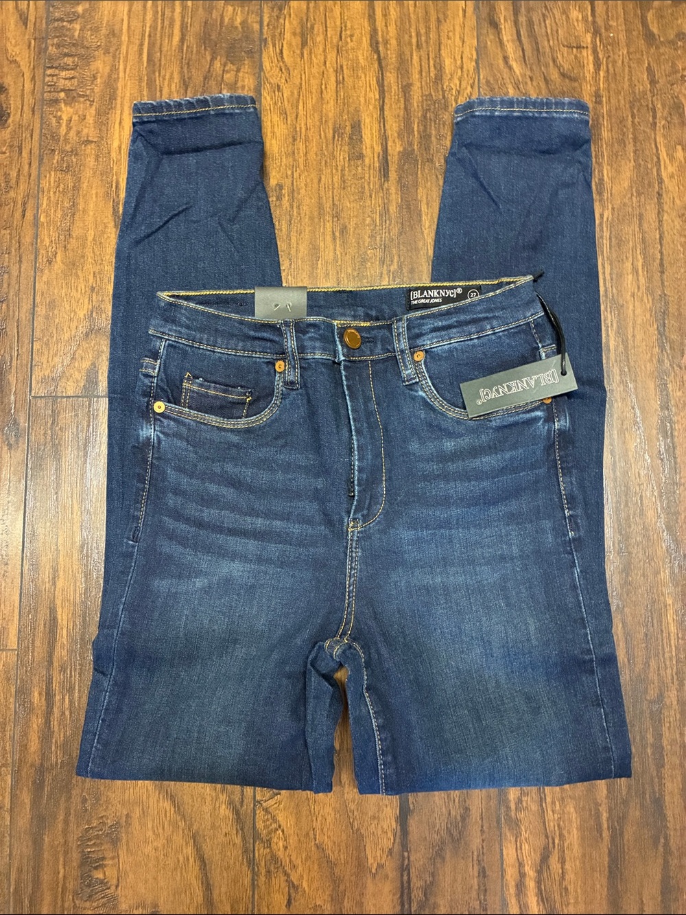 Blank NYC Women's Skinny Jeans in Dark Blue Wash